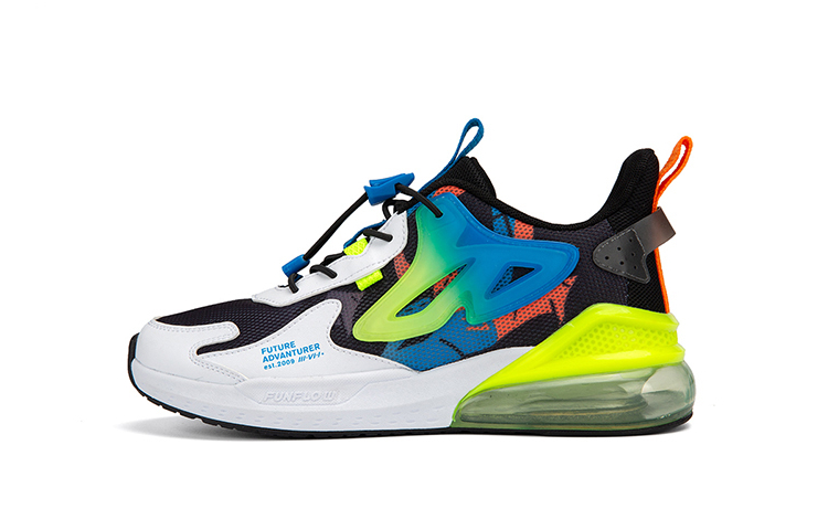 

361°KIDS Низкие детские беговые кроссовки black white yellow kids'