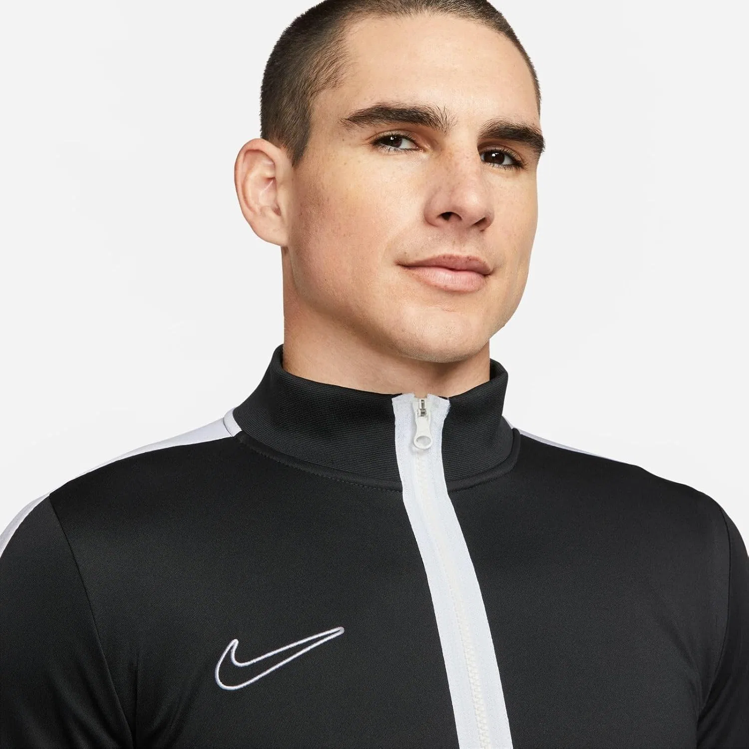 Толстовка Nike Dri-FIT Academy 23, мужская, черный/белый/белый — фото 4