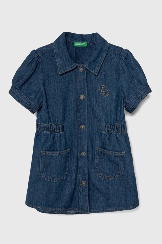 

Детское джинсовое платье United Colors of Benetton, синий