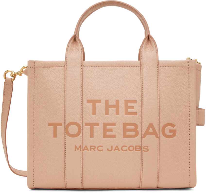 

Розовая кожаная сумка-тоут "The Leather Medium" Marc Jacobs, цвет Rose