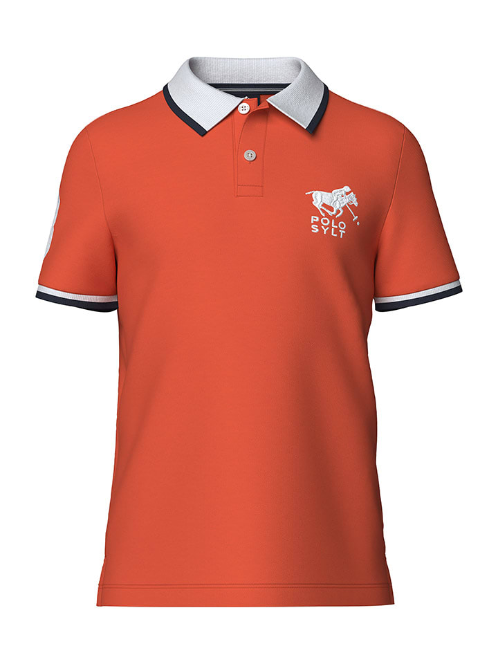 

Polo Sylt Рубашка поло оранжево-белого цвета