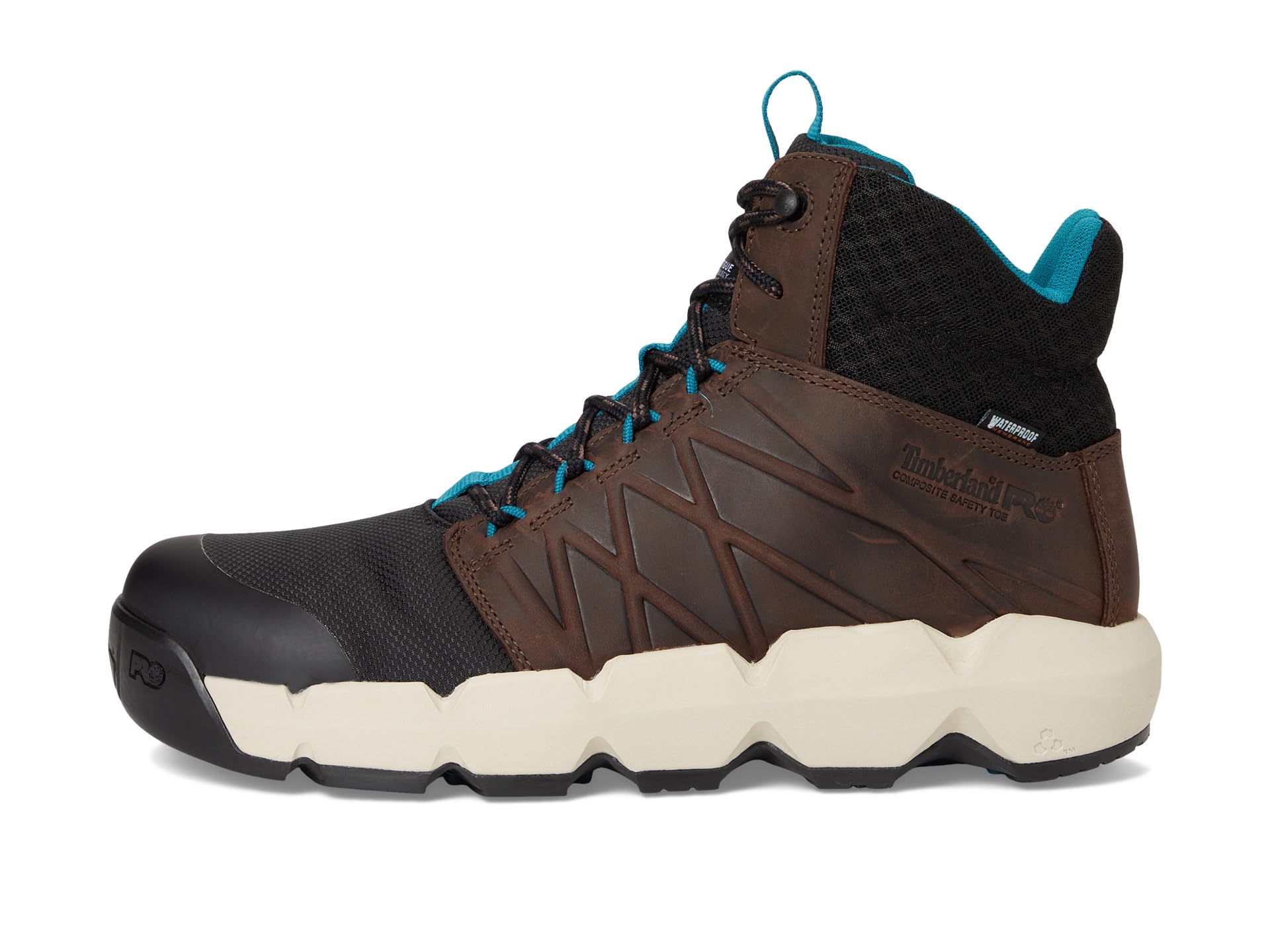 Мужские ботинки Timberland PRO Morphix водонепроницаемые комбинированные, коричнево-голубой — фото 4