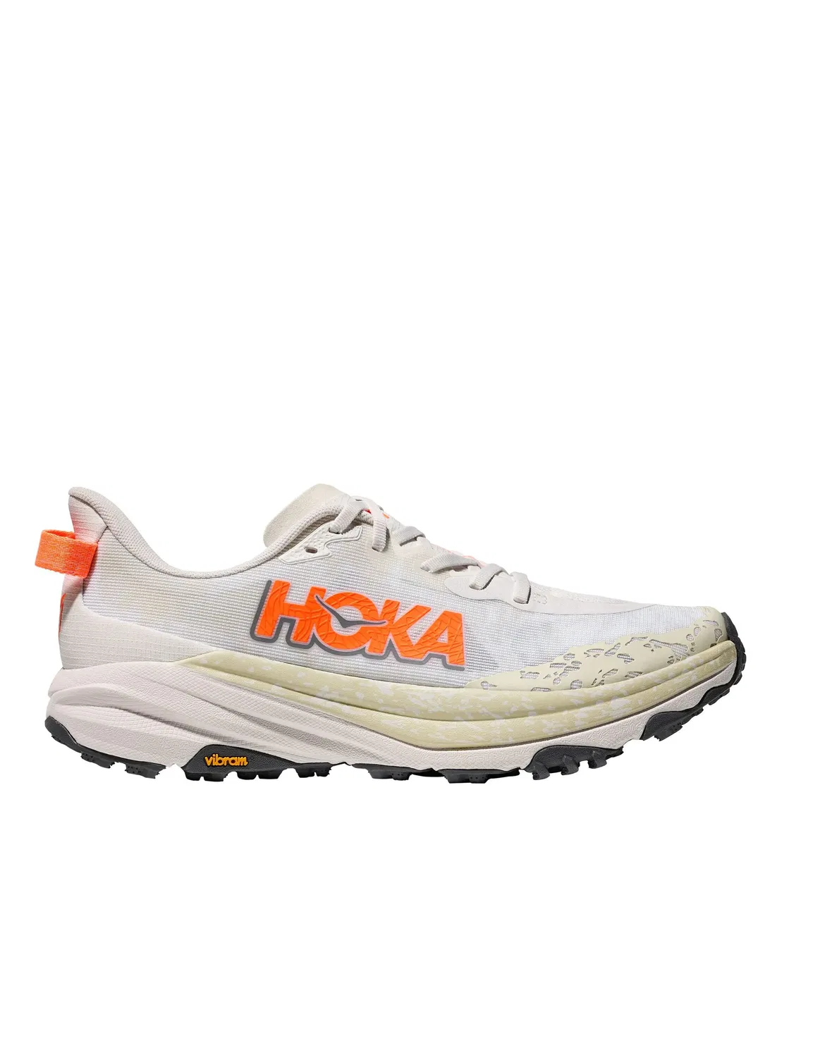 Кроссовки беговые SPEEDGOAT 6 HOKA, белый/неоново-оранжевый — фото 3