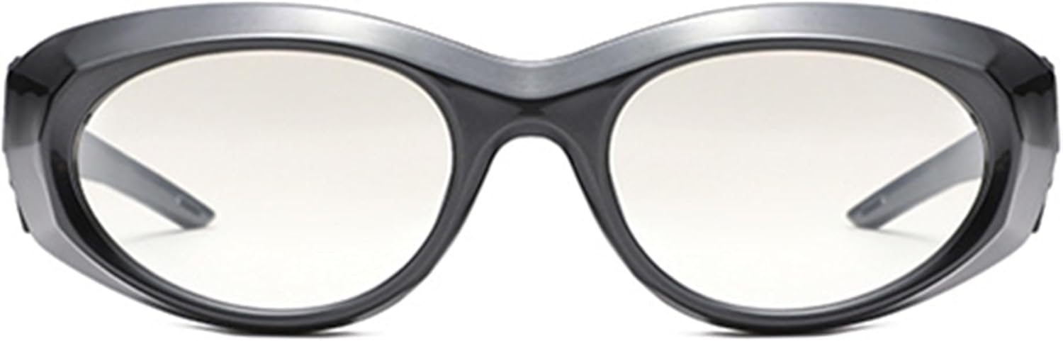 

Женские солнцезащитные очки Bullabulling Y2k с обтекаемой формой, модные овальные очки Swift, футуристические очки в стиле ретро 2000-х, спортивные солнцезащитные очки, C2