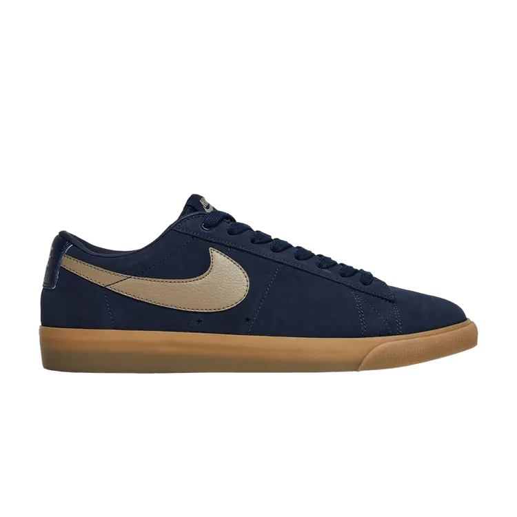 

Кроссовки Nike Blazer Low SB 'Navy Gum', синий