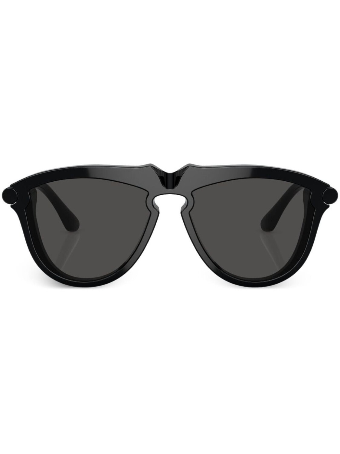 

Солнцезащитные очки в круглой оправе Burberry Eyewear, черный
