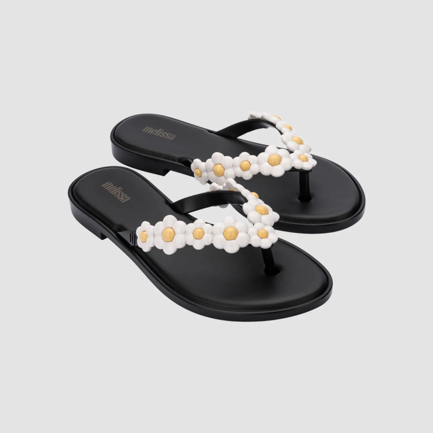Шлепанцы женские Melissa, черный/белый