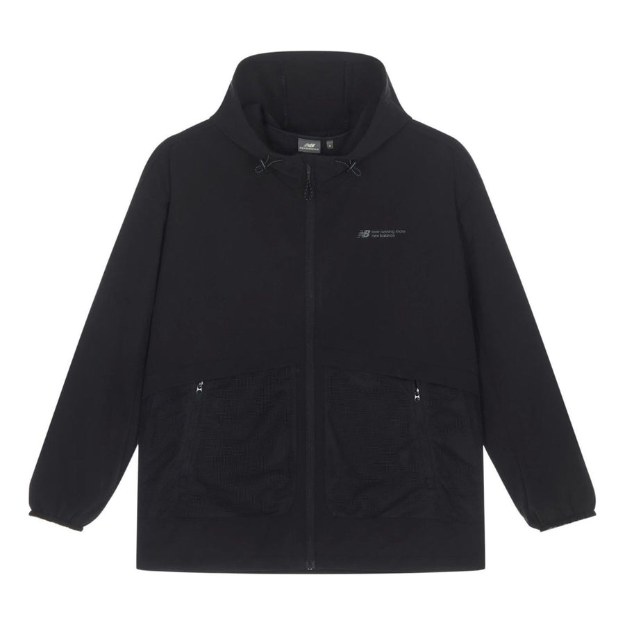 

Куртка New Balance Woven Hooded Jacket 'Black', черный