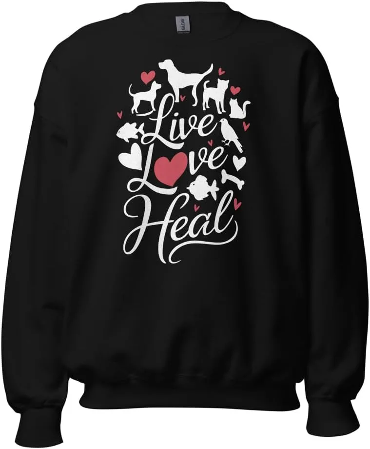 Толстовка Unisex Veterinary Technician Live Love Heal
