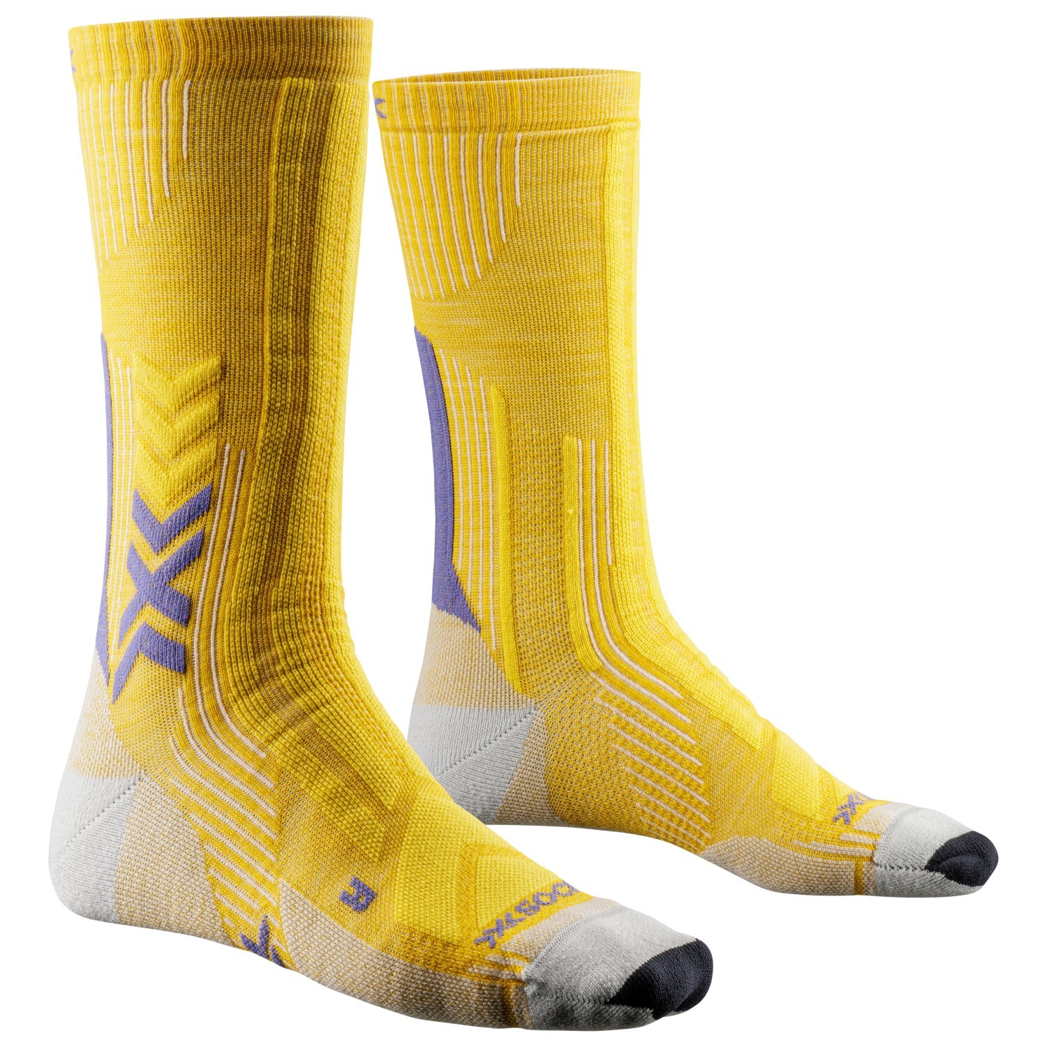 

Походные носки X-Socks Trekking Perform Merino Crew, цвет Flax Gold/Amethyst
