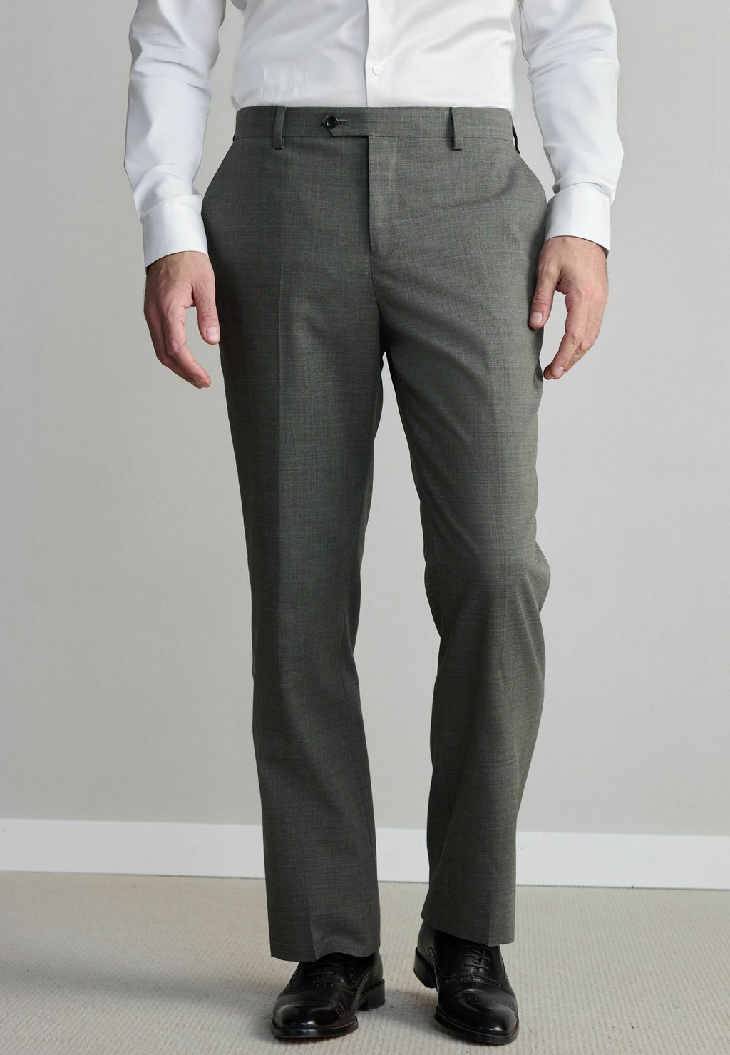 Костюмные брюки REGULAR FIT SIGNATURE NOVA FIDES Next, зеленый — фото 2