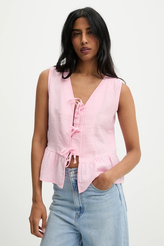 

Хлопковая блузка Answear.Lab, розовый