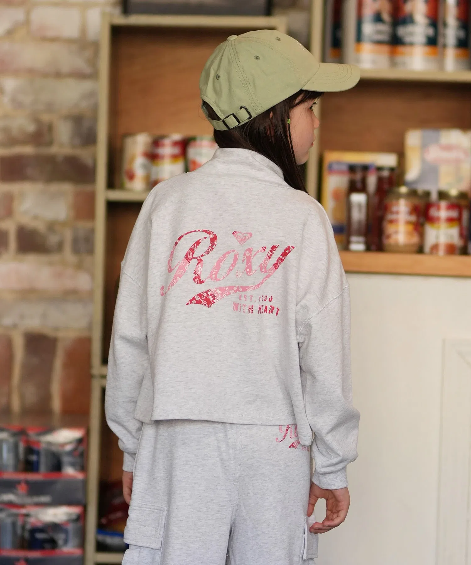Детская мини-толстовка ROXY/Roxy ROXY с сердечком [модель весна/лето 2026] TZP261118 — фото 3