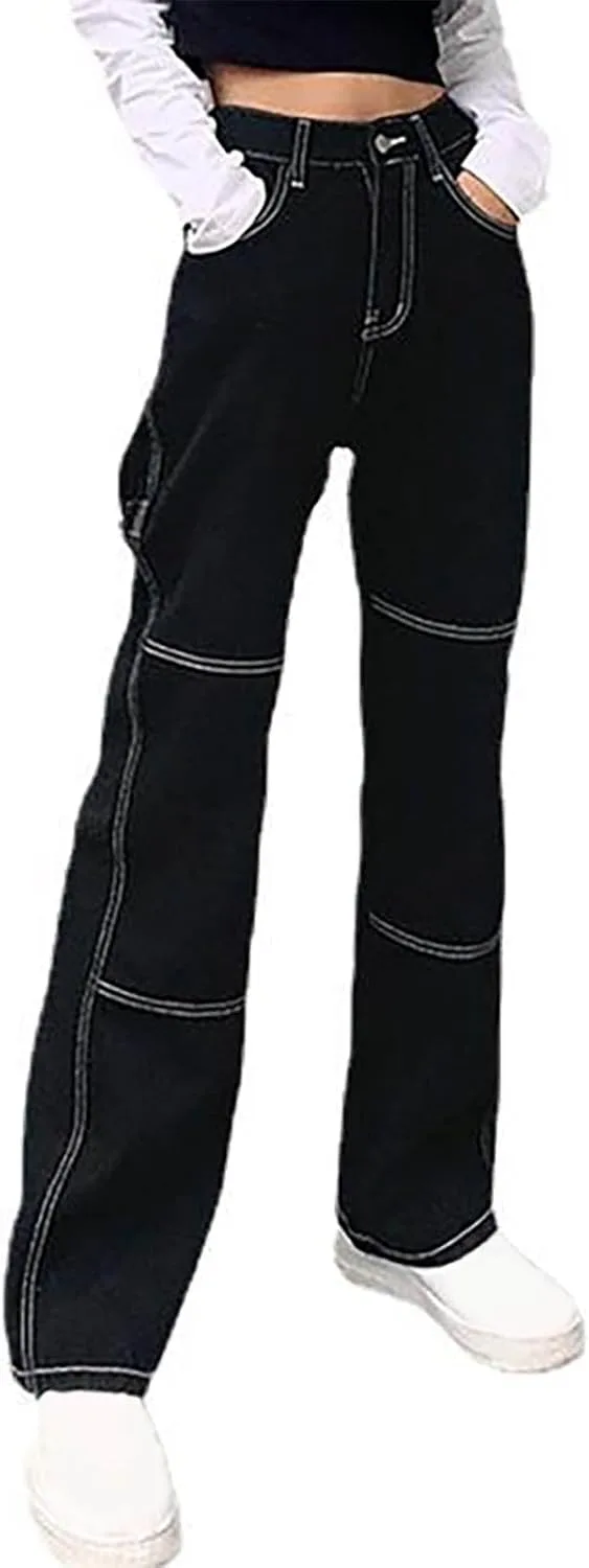 

Женские джинсы Wide Leg с высокой посадкой и карманами