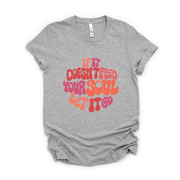 

Футболка с принтом для женщин с коротким рукавом Simply Sage Market, Heather Grey