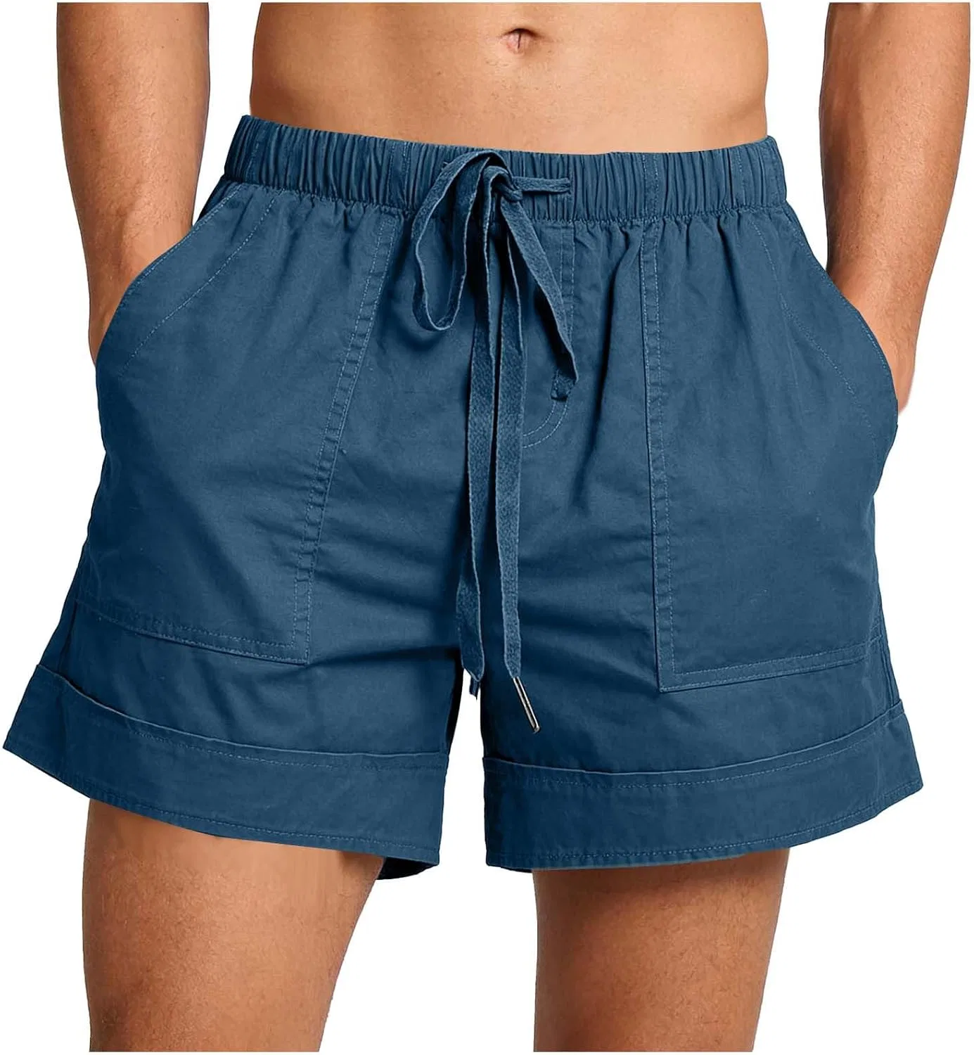 Шорты мужские на лето, Cotton & Linen, Dark Blue