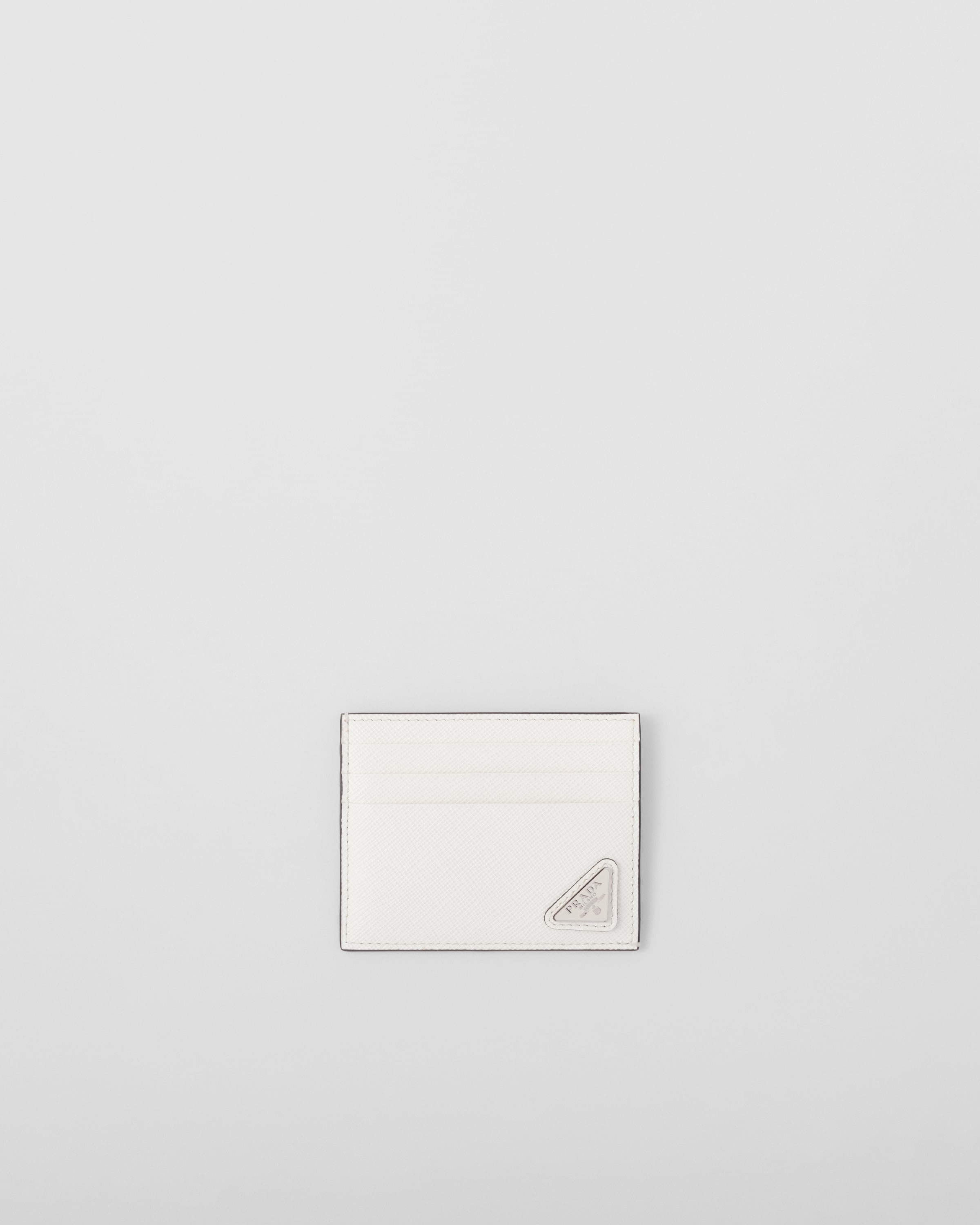 

Кардхолдер из сафьяновой кожи Prada, белый