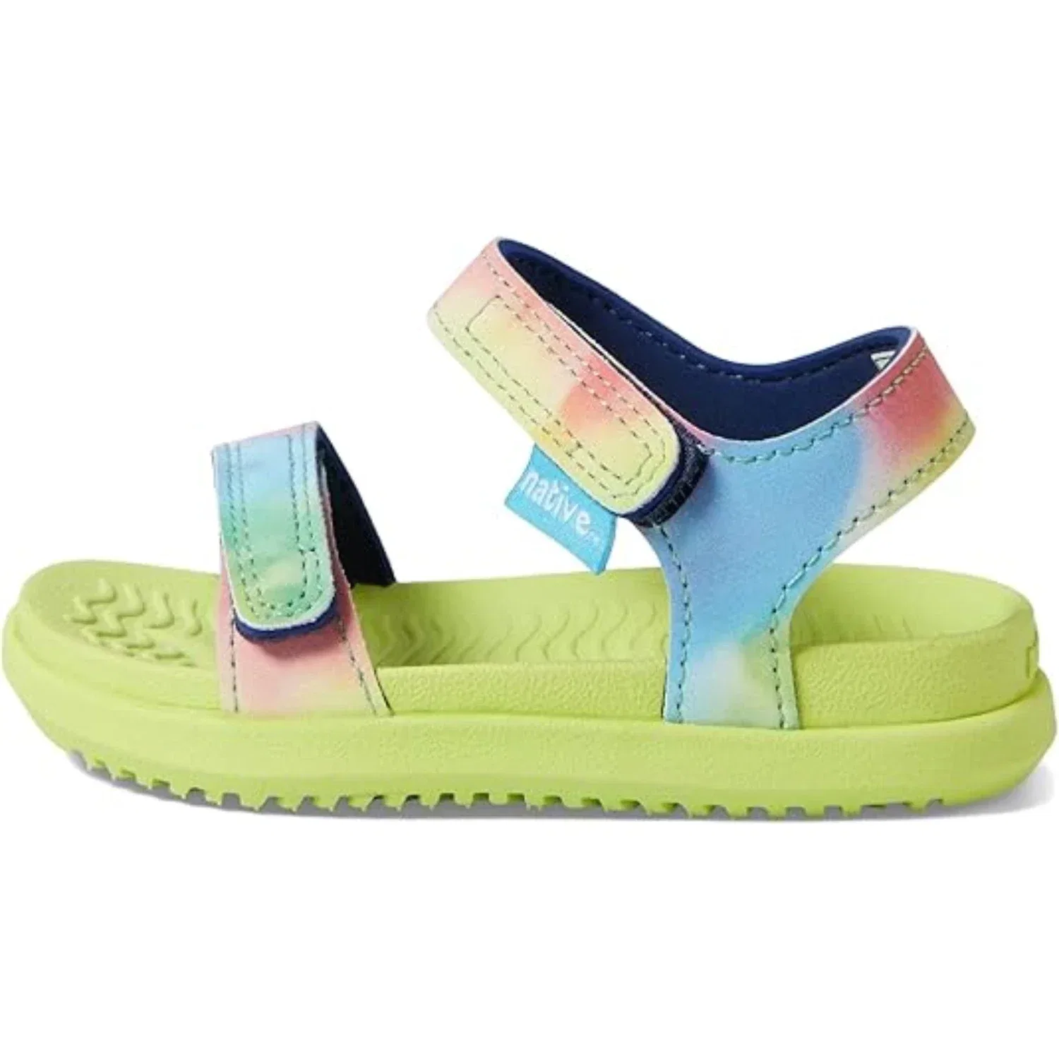 Детские сандалии Native Shoes Charley Sandal Celery Green Sugarlite Tie Dye Print ZOGG2351 — фото 2