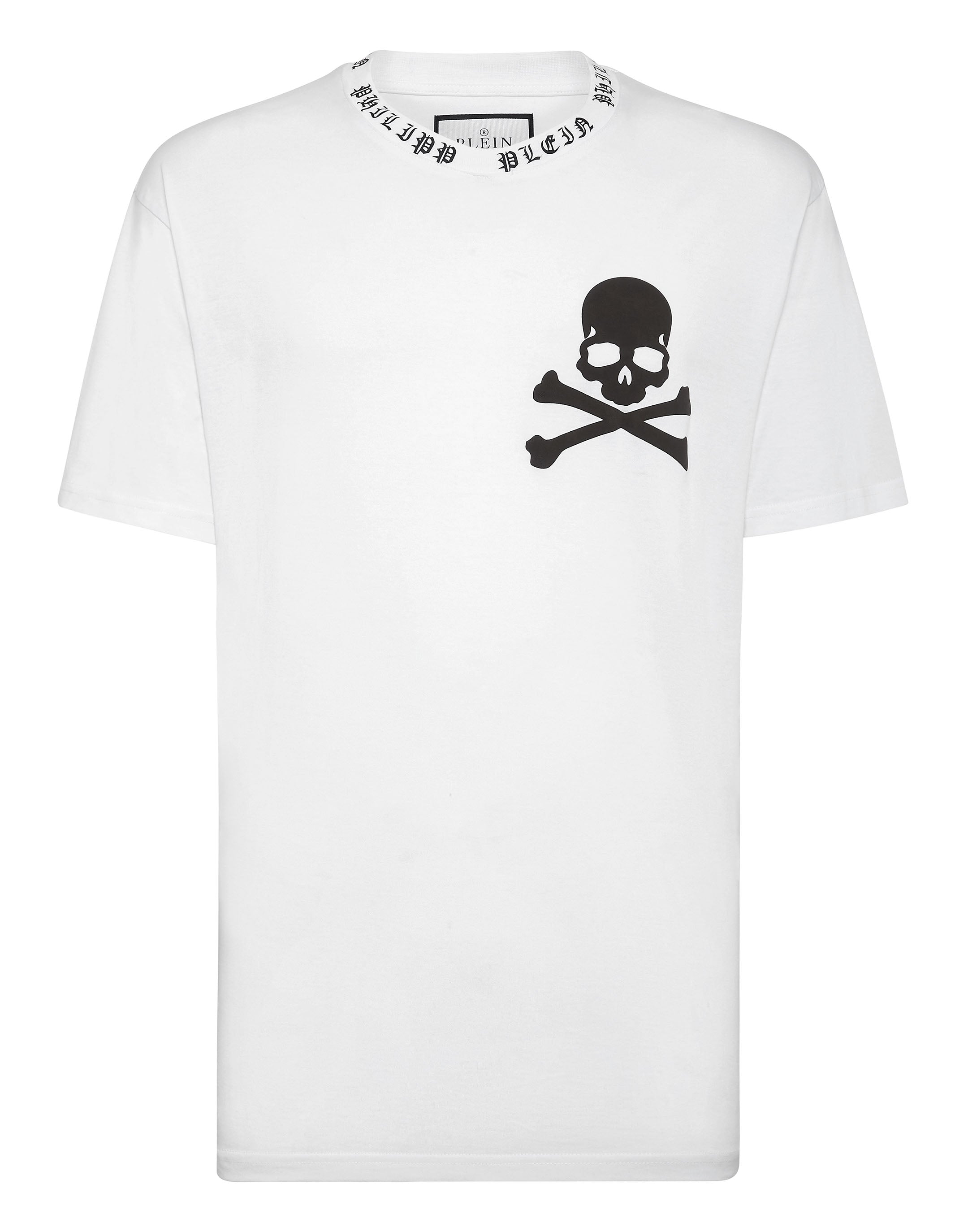 

Футболка с круглым вырезом SS Skull&Bones PHILIPP PLEIN, белый