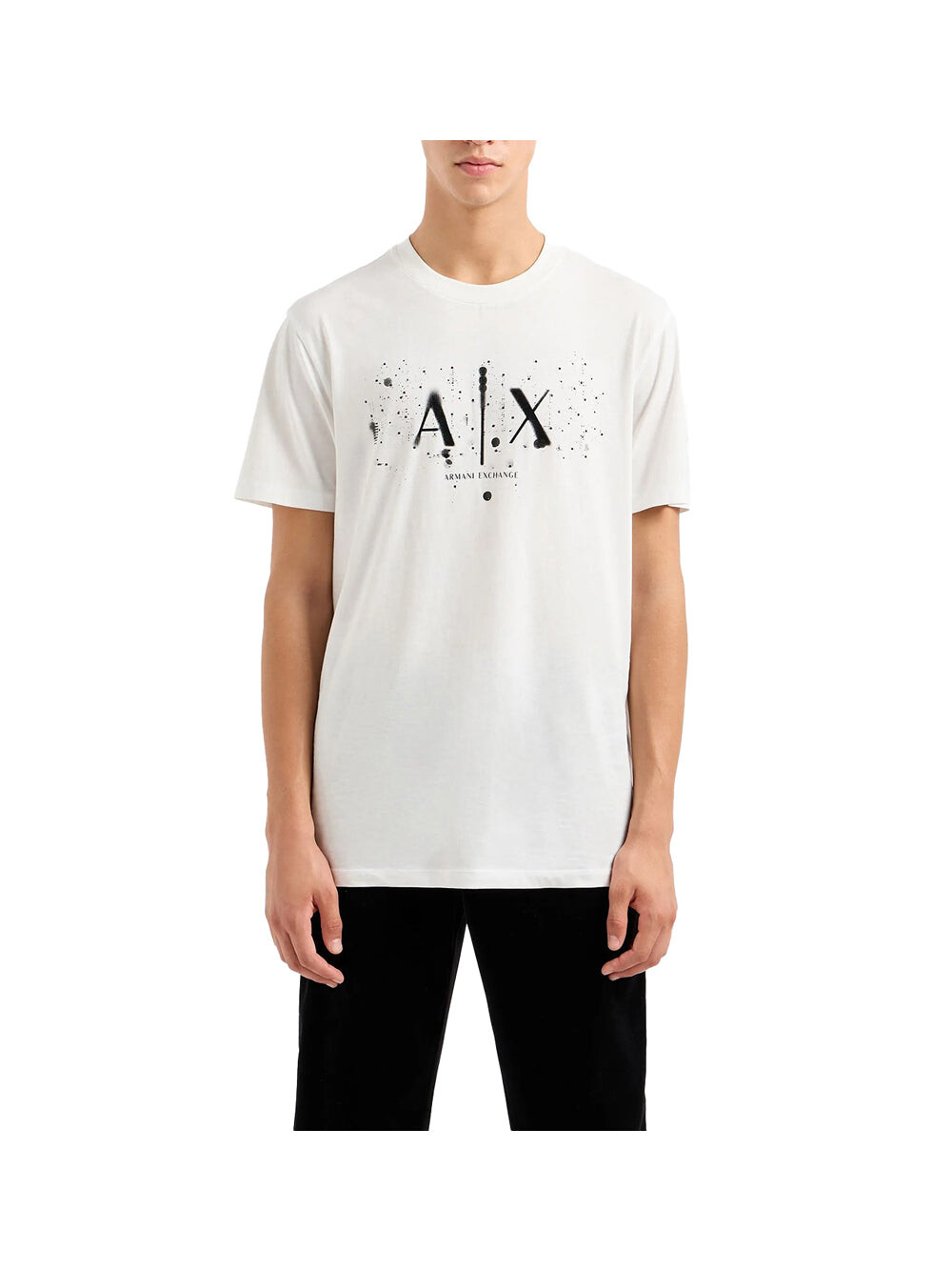 

Белая мужская футболка Armani Exchange