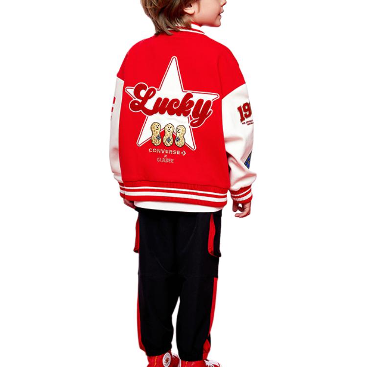 Converse Бейсбольная куртка gladee all star red для детей 3-7 лет — фото 4