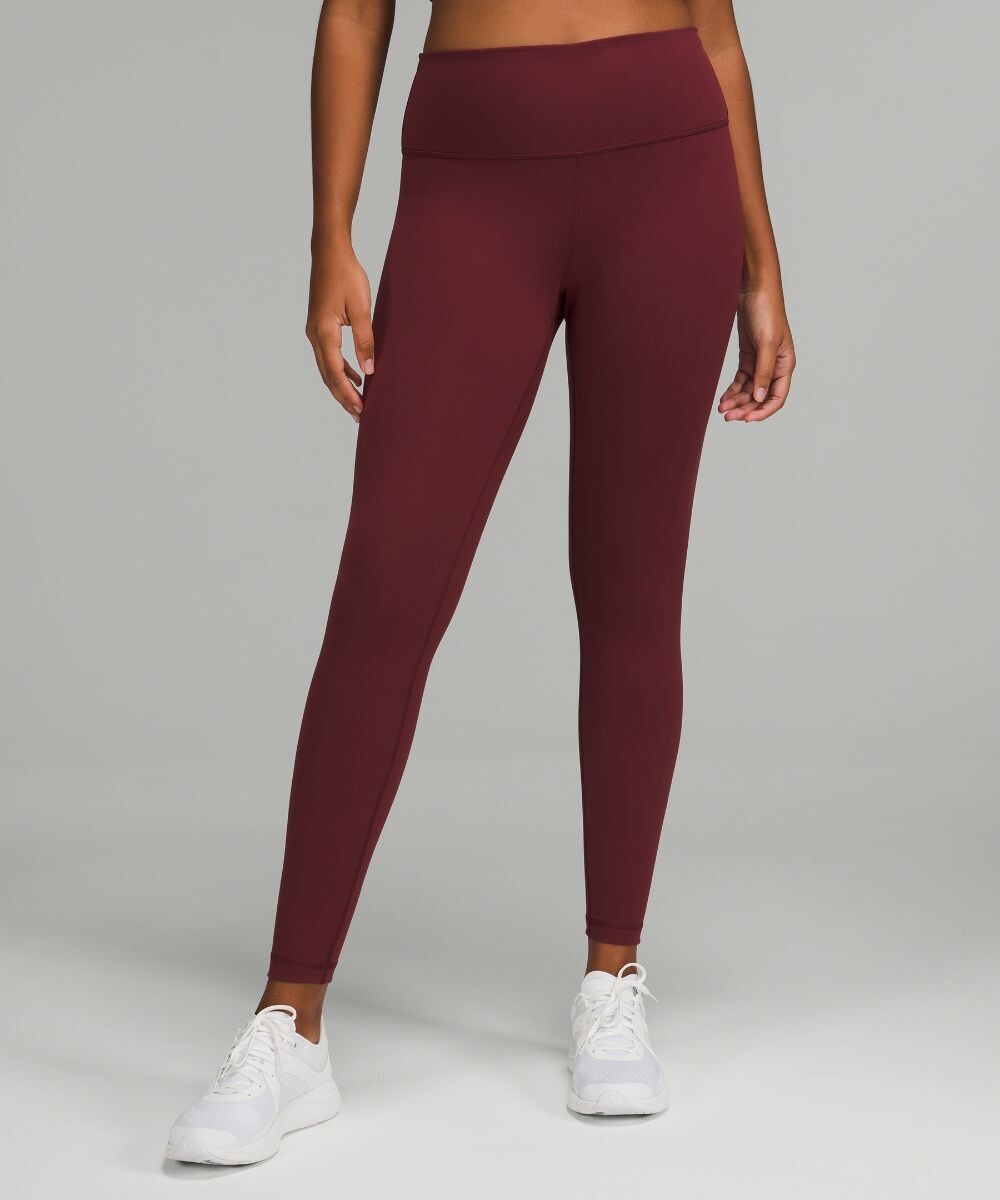 

Высокие леггинсы Wunder Train Lululemon, красный