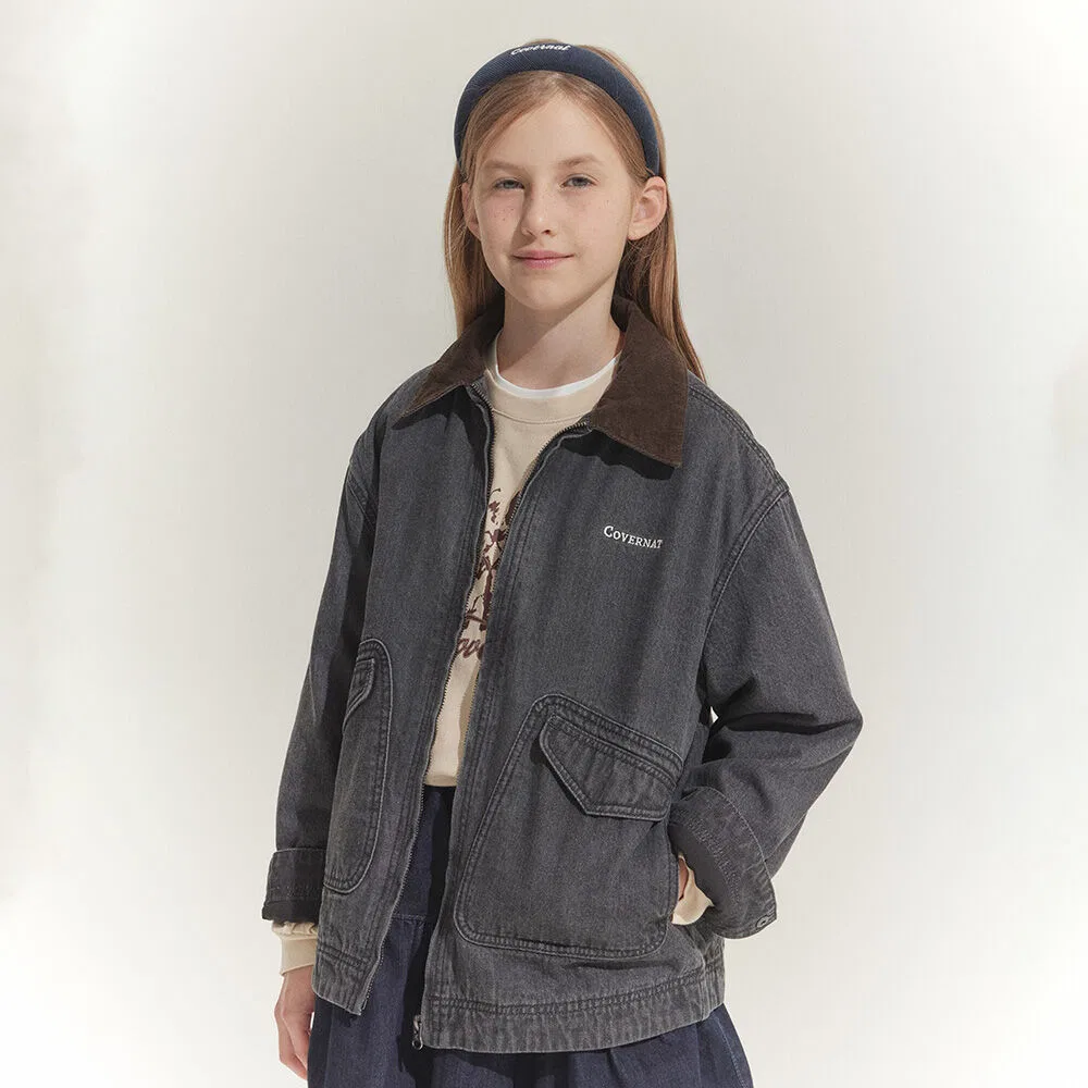Детская угольно-серая утилитарная куртка Authentic от Covernat Kids