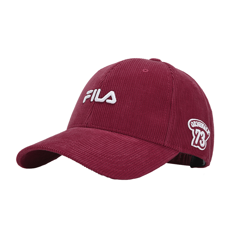 

FILA Оригинальная хлопковая бейсболка унисекс насыщенного темно-красного цвета, Vivid Dark Red