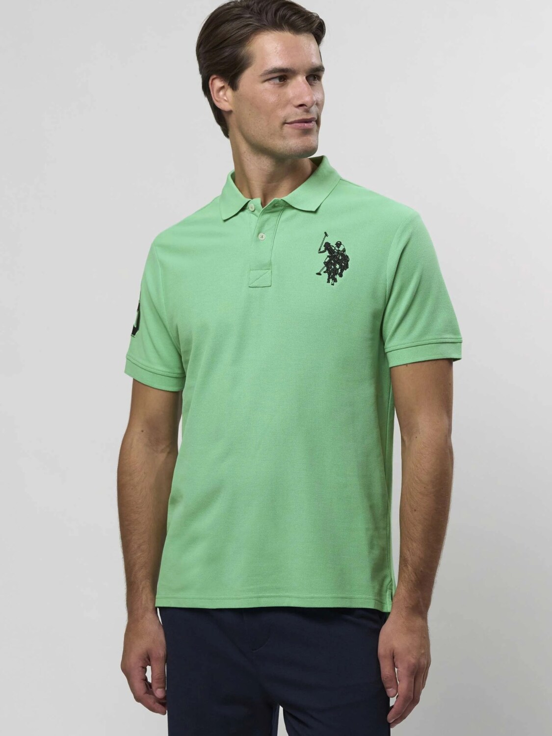 U.S. POLO ASSN. Рубашка на пуговицах 'UMALFREDO' Regular fit в цвете Mint — фото 3