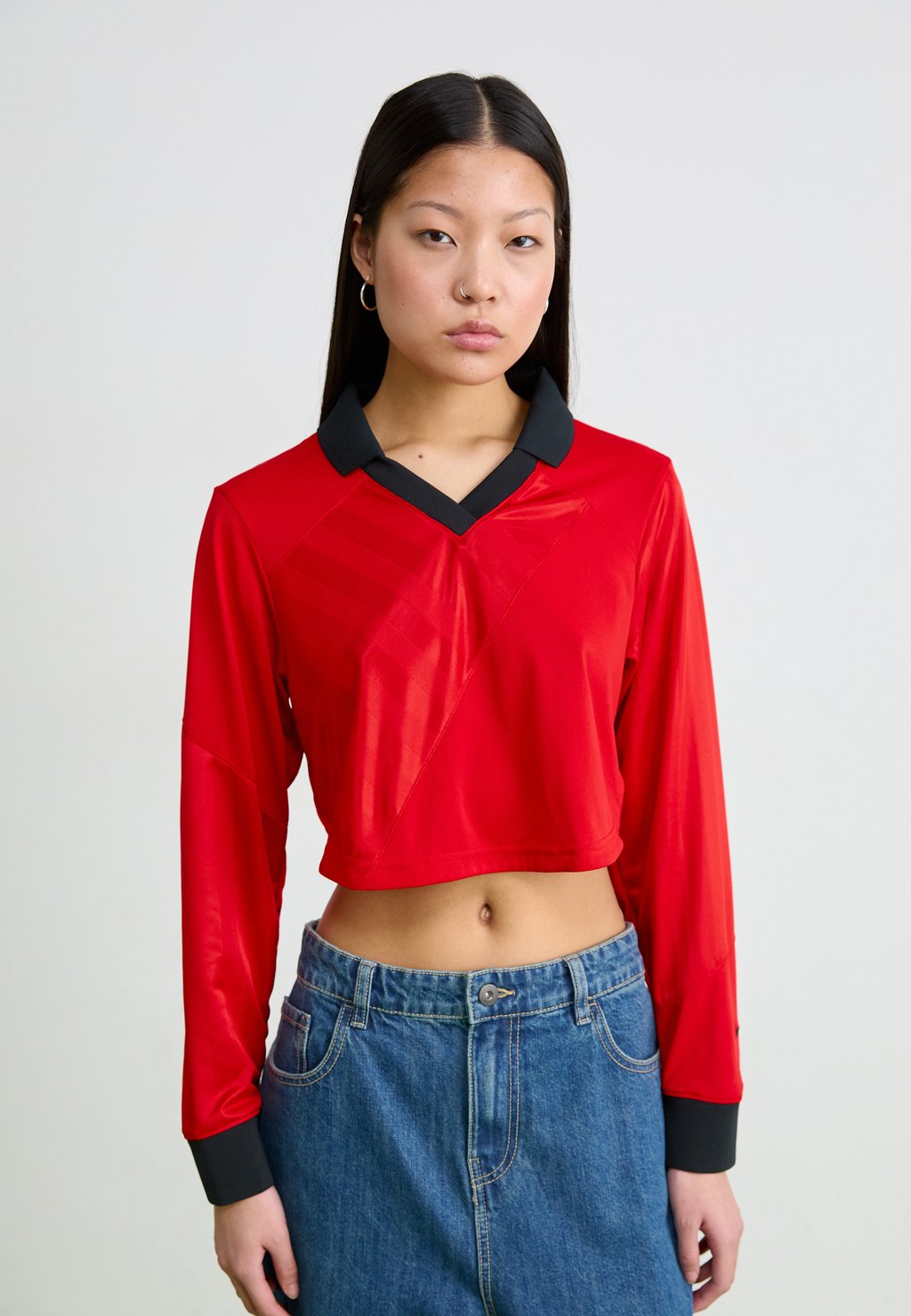 

Топ с длинными рукавами STREET CROP Nike Sportswear, красный