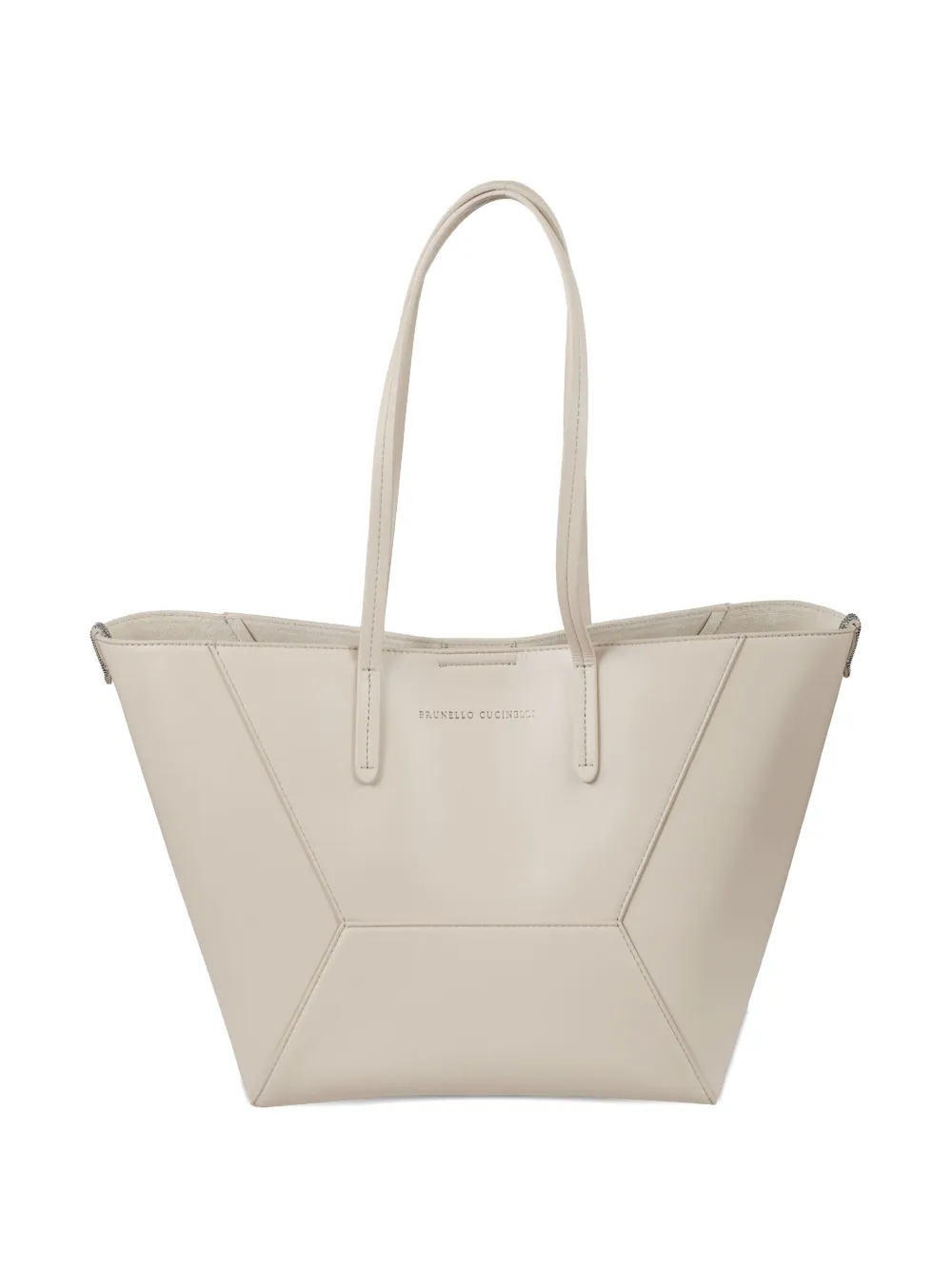 

Сумка на плечо с логотипом BC Duo Brunello Cucinelli, нейтральный