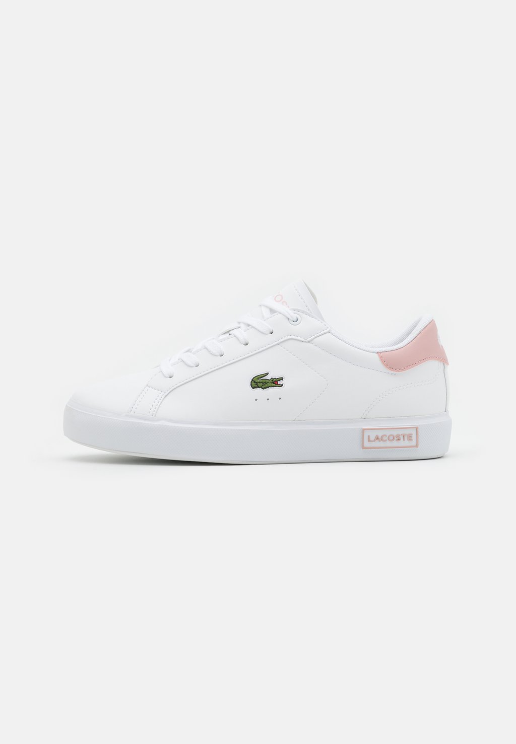 

Низкие кроссовки Powercourt Lacoste, цвет white/light pink