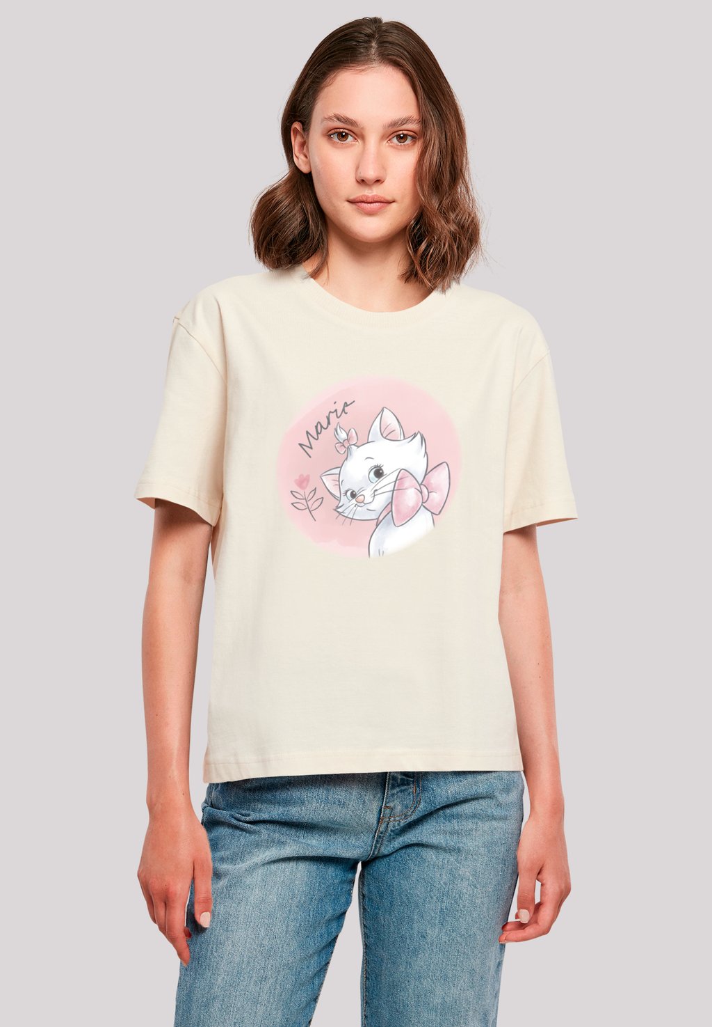 

Футболка с принтом DISNEY ARISTOCATS MARIE F4NT4STIC, песочный