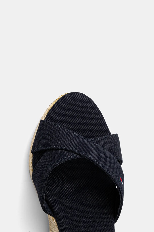 Сандалии Flag High Wedge Espadrille с перекрещивающимися ремешками Tommy Hilfiger, темно-синий — фото 4