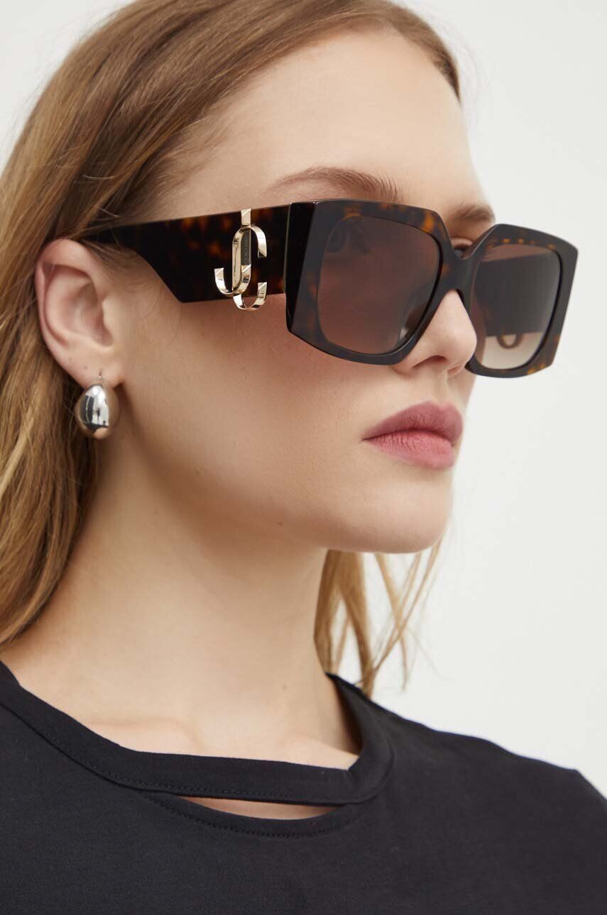 

Солнцезащитные очки Jimmy Choo, коричневый