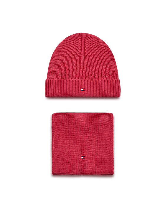 

Комплект из шарфа и шапки Tommy Hilfiger, розовый