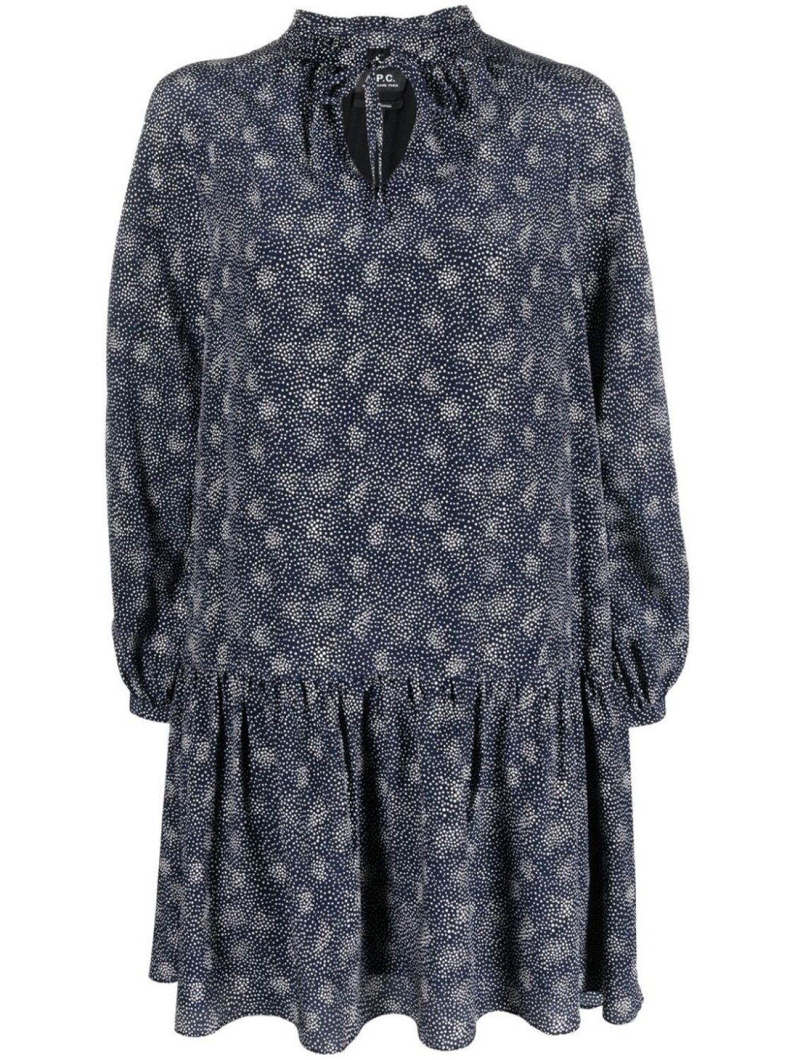 

A.P.C. платье с баской, синий