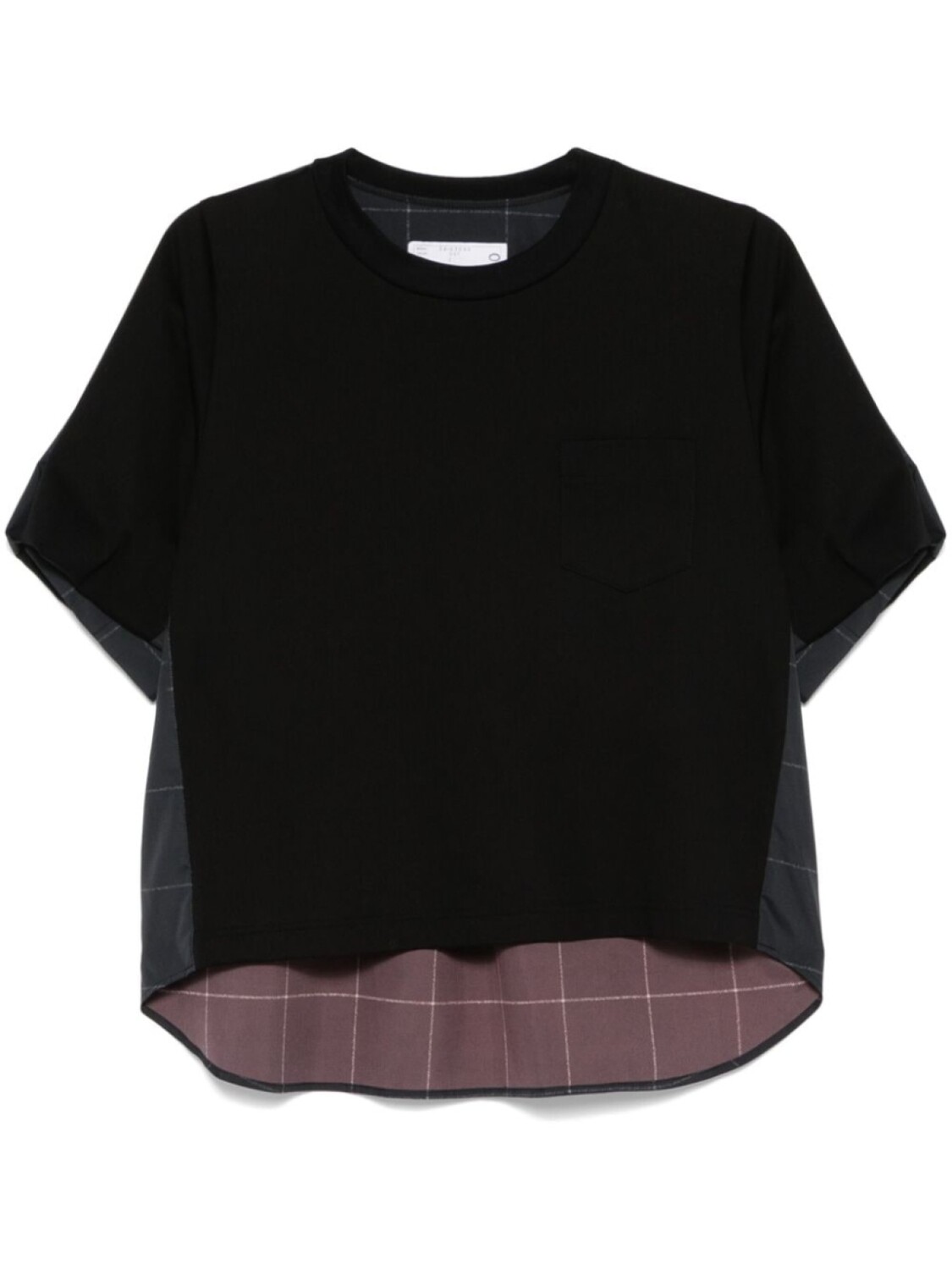 

Sacai футболка в стиле колор-блок, черный