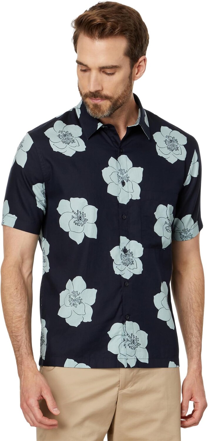 

Рубашка Vince Apple Blossom Short Sleeve, цвет Coastal/Ceramic Blue