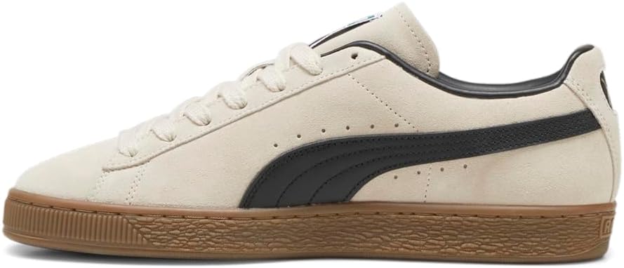 Мужские замшевые кроссовки PUMA Terrace с шнуровкой для повседневной носки - белые — фото 3