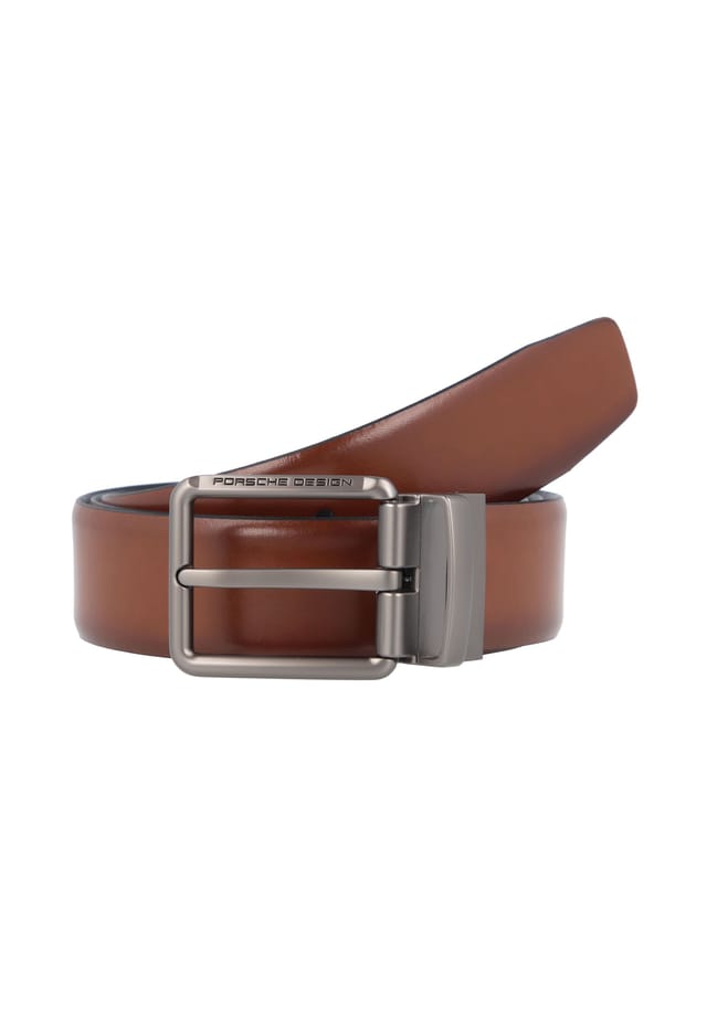 

Двусторонний кожаный ремень Porsche Design, цвет cognac