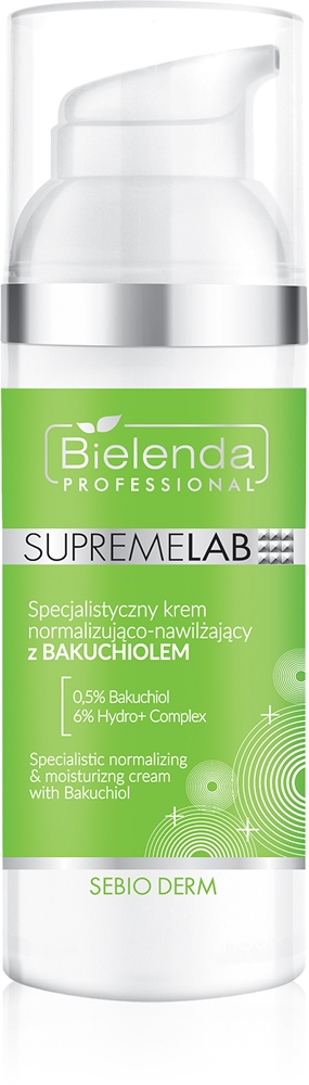 

Нормализующий дневной крем Supremelab sebio derm Bielenda Professional, 0,5% bakuchiol & 6% hydro complex 50 мл
