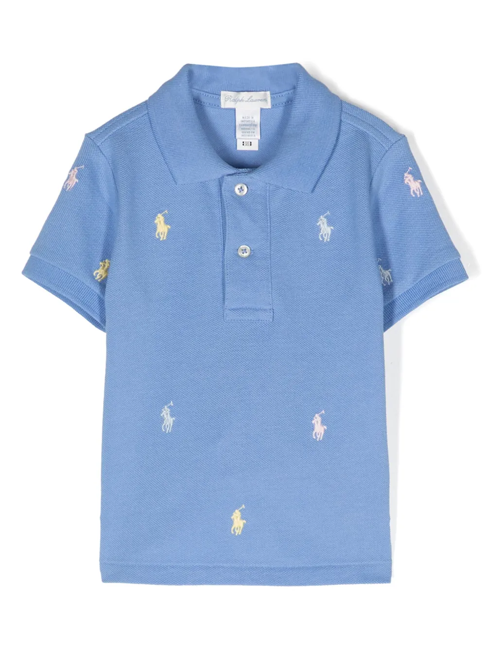 

Рубашка поло с вышивкой Polo Pony POLO RALPH LAUREN KIDS, синий