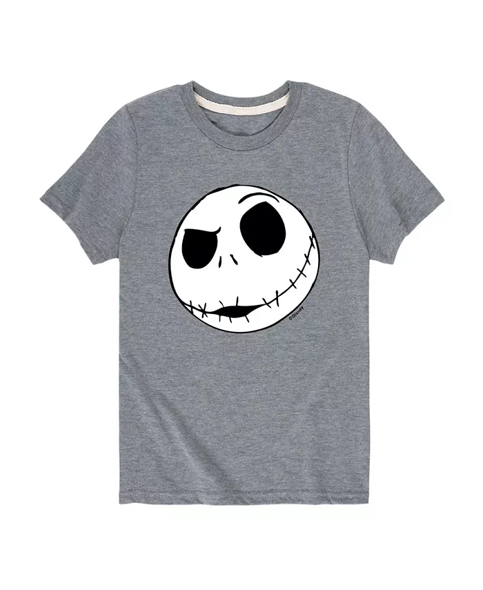 

Футболка с принтом для мальчиков Big Boys Face Nightmare Before Christmas, серый
