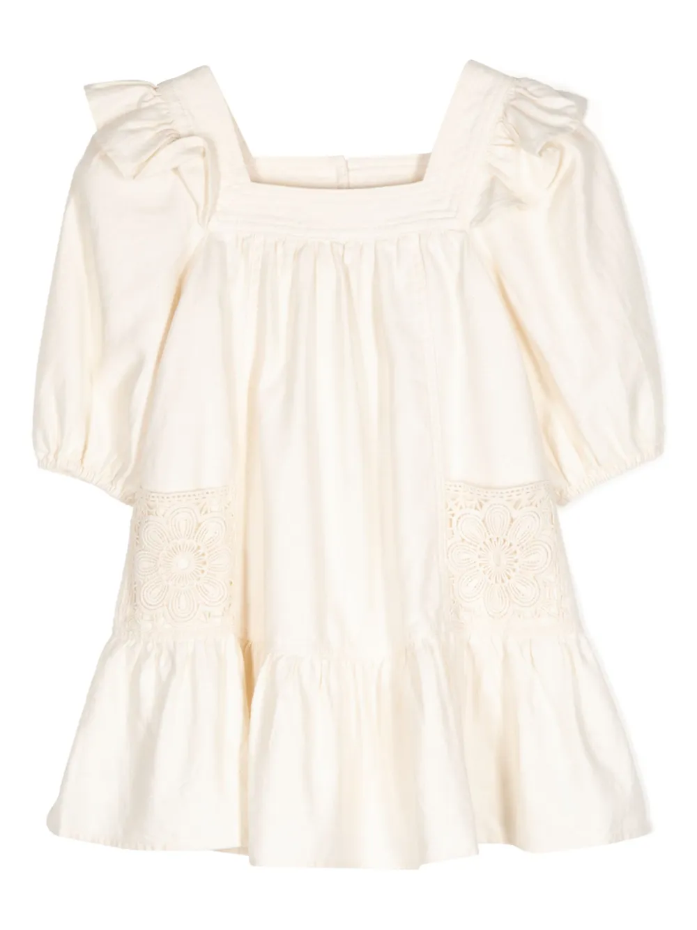 

Джинсовое платье Halliday ZIMMERMANN Kids, нейтральный
