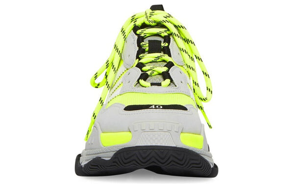 Кроссовки triple s x adidas 'fluo yellow' Balenciaga, желтый — фото 4