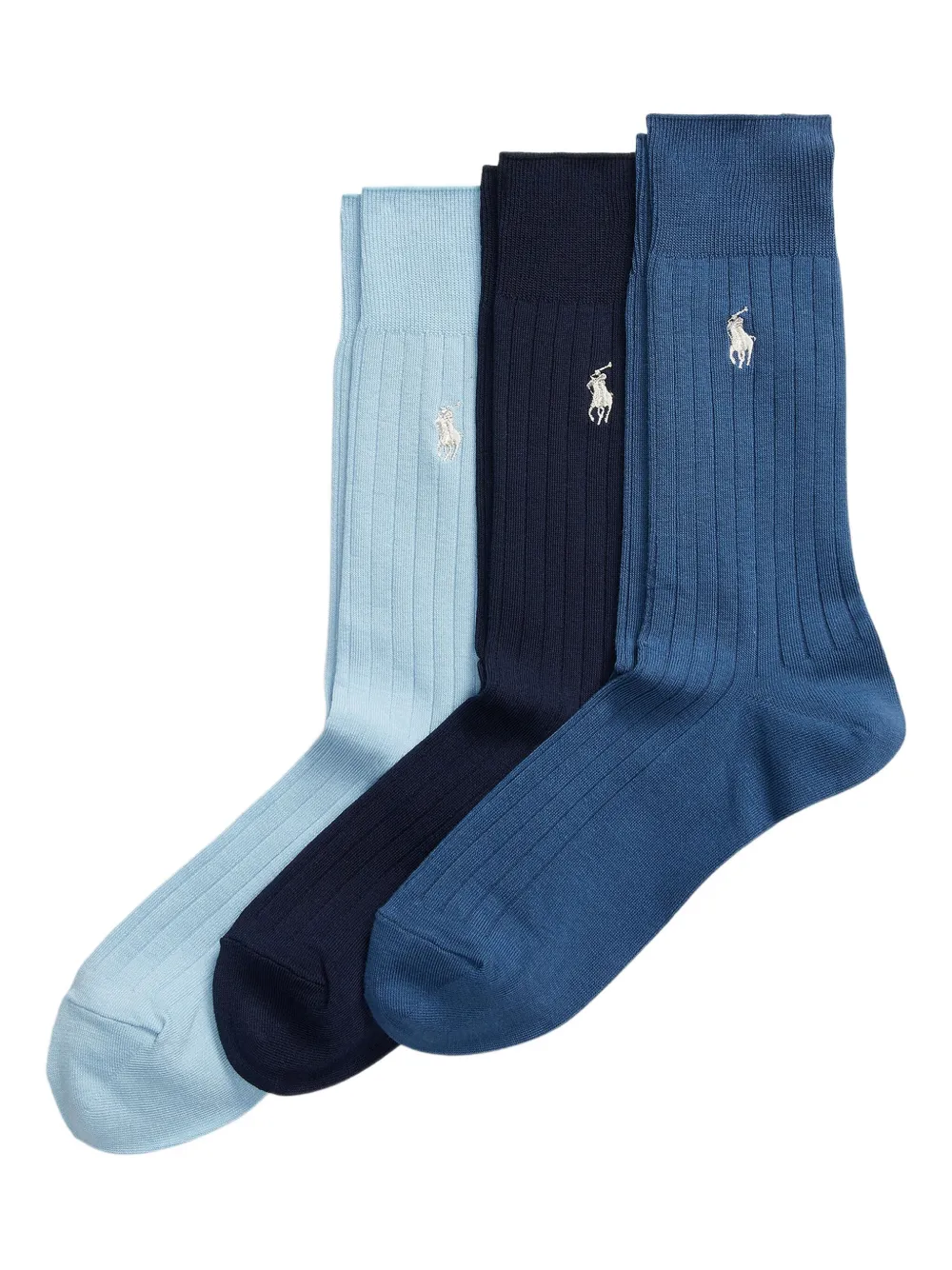 

Комплект из трех пар носков в рубчик POLO RALPH LAUREN, синий