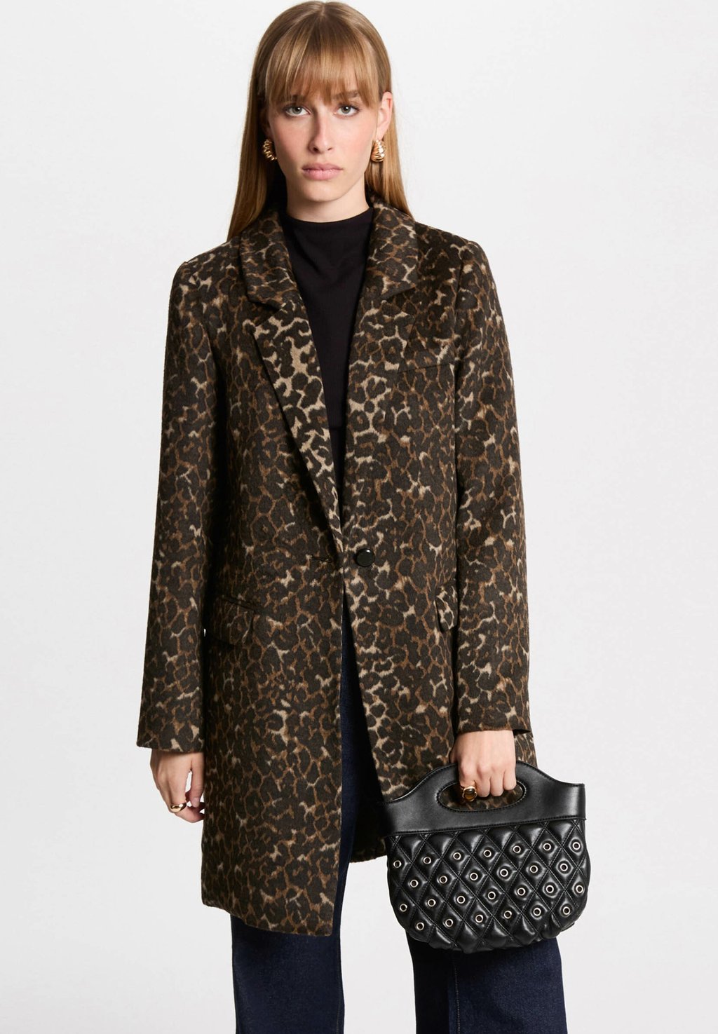 

Классическое пальто LONG LEOPARD PRINT Morgan, мультиколор