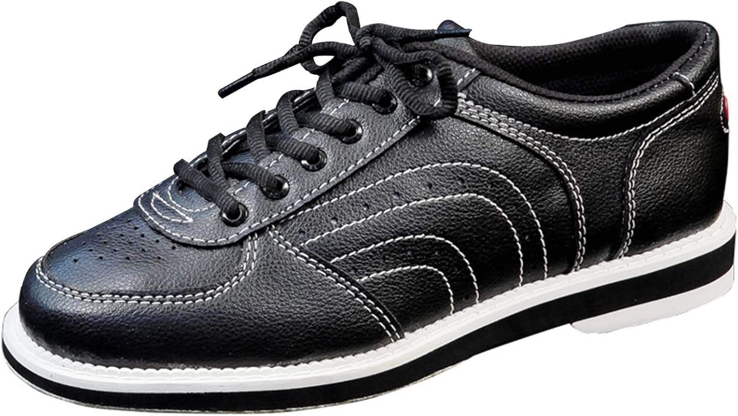 

Мужские и женские боулинг-ботинки ONAIC из кожи, легкие тренировочные кроссовки для боулинга, противоскользящие, для использования в помещении и на улице, черный