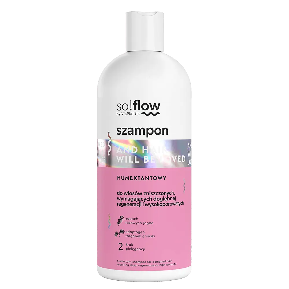 

Увлажняющий шампунь для поврежденных волос So!Flow, 300 мл